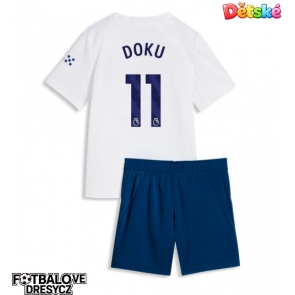 Manchester City Jeremy Doku #11 Dětské Alternativní dres komplet 2026-27 Krátký Rukáv (+ trenýrky)